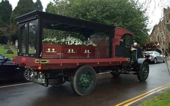 Vintage Hearse Funeral Lorry Vintage Funeral Hearse