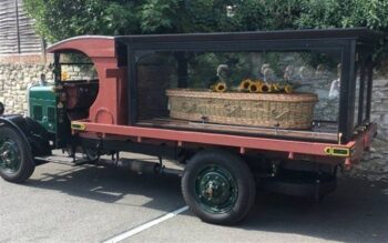 Vintage Hearse Funeral Lorry Vintage Funeral Hearse